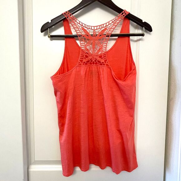 The North Face Women's Sleeveless Tshirt Orange Tank Top Size M - Picture 2 of 7